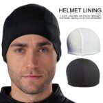Topi Inner Cap Skull Cap Cover Beanie untuk Helm Motor - Hitam - Image 3