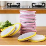 Spons Cuci Piring 2 Sisi Kawat dan Busa Bentuk Bulat