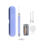 Korek Kuping Nyala LED Pembersih Telinga Aman untuk Anak dan Dewasa - Ungu