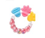 Mainan Rattle Genggam Kerincingan Teether Gigitan Empeng Bayi Baby Toys - Pink