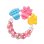 Mainan Rattle Genggam Kerincingan Teether Gigitan Empeng Bayi Baby Toys - Pink