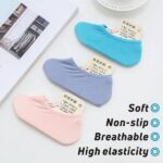 Kaos Kaki Pendek Socks Polos Setumit Bawah Mata Kaki Bahan Silicone - Abu - Image 4