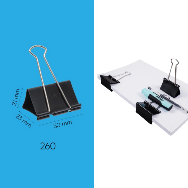 Binder Clip Klip Penjepit Kertas File Berkas Perlengkapan Kantor - 260