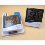 Hygrometer Termometer Indoor Digital Jam Pantau Suhu Kelembaban Waktu - Image 3