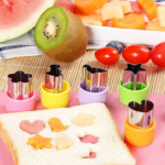 Cetakan Alat Pemotong Sayuran Buah Bekal Bento Anak Sekolah - 6in1 - Image 2