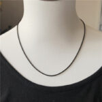 Kalung Tali Hitam Model Korea Aksesoris Pria Wanita Gaya Kekinian - Image 6