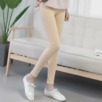 Legging Panjang Wanita Simpel Modern untuk Santai dan Olahraga - Abu - Image 5