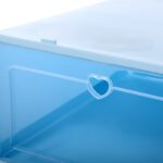 Kotak Penyimpanan Sepatu Transparan Tebal Kuat Rapi - Putih Hitam - Image 4