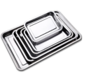Baki Stainless Cekung Baking Tray Alat Saji Pemanggang Variasi Ukuran - M - Image 4
