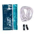 Tali Sepatu Karet Elastis dengan Pengunci untuk Aktivitas Harian - White