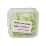 Sabun Kertas Travel Mini Motif Bunga Praktis untuk Cuci Tangan - Biru - Image 8