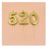 Lilin Bentuk Angka Kue Ulang Tahun Aesthetic Candle Birthday Cake Gold - 8 - Image 6