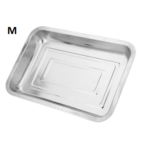 Baki Stainless Cekung Baking Tray Alat Saji Pemanggang Variasi Ukuran - M