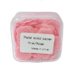 Sabun Kertas Travel Mini Motif Bunga Praktis untuk Cuci Tangan - Pink