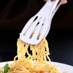 Capitan Makanan Stainless Steel Alat Cepat Mengambil Makanan Higienis - Silver 18cm - Image 5