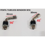 Pentil Besi Cocok Semua Ban Tubeless Motor Panjang Pendek Bengkok - 90 Derajat - Image 2