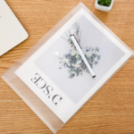 Map Plastik A4 Kancing Folio Transparan Warna Tempat Penyimpanan File - transparant - Image 9