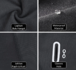 Buff Panjang Face Mask Slayer Motor UV Penutup Kepala Outdoor Sport - Black - Image 5