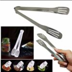 Capitan Makanan Stainless Steel Alat Cepat Mengambil Makanan Higienis - Silver 18cm - Image 7