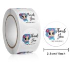 Sticker Thankyou Label Segel Order Packing Motif Karakter 1Roll - Custom 7 - Image 6