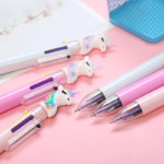 Pulpen Pena Mekanik Unicorn Karakter Multicolor 6 Warna - Sleep Putih - Image 5