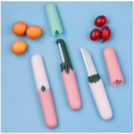 Pisau Buah dan Sayur Pengupas Kulit 2 in 1 Praktis