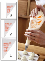 Plastik Segitiga Papping Piping Bag Pencetak Adonan Hiasan Kue Contong - Besar - Image 4