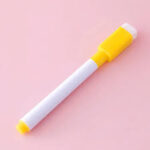 Spidol Hitam Warna Warni Whiteboard Kecil Marker Anak Anak 2 In 1 - Kuning - Image 3