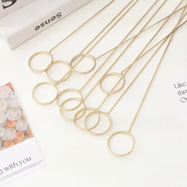 Stick Card Klip Kartu Ucapan Buket Bunga Bouqet Gift Hampers Lebaran - Bulat