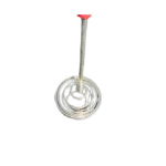 Alat Pengocok Telur Jamu Adonan Spiral Gagang Merah Stainless Steel - Spiral Sedang - Image 4