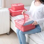 Set Perlengkapan Make Up 6 in 1 untuk Traveling dan Penyimpanan Praktis - ROSE - Image 5