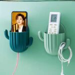 Rak Dinding Tempel Holder Kaktus Tempat Penyimpanan Sikat Gigi Serbaguna - Image 2