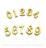 Lilin Bentuk Angka Kue Ulang Tahun Aesthetic Candle Birthday Cake Gold - 8 - Image 5