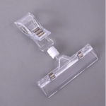 Jepitan Label Harga Akrilik Price Tag Transparan Penjepit Papan Obral - 11 CM - Image 6