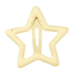 Jepit Rambut Bentuk Bintang 5PCS Warna Warni untuk Wanita - Cream