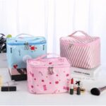 Tas Kosmetik Pouch Make Up Travel Motif Lucu 21x15x16 cm Multi Fungsi - Flamingo Hitam - Image 5