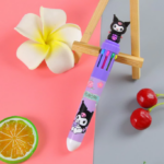 Pena Gel Pulpen Ballpoint Tinta 10 Warna Warni Motif Karakter Lucu - Kuromi - Image 6