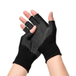 Sarung Tangan Motor Half Finger Jari Terbuka Anti Slip - Polos - Image 7