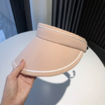Topi Visor Fashion Lipat Besar Untuk Melindungi Dari Matahari - Cream - Image 7