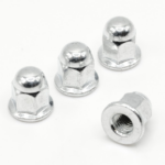 Mur Topi Flange Cap Nut Knalpot Baja Lapisan Nikel - M6 - Image 3