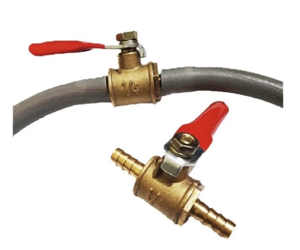 Kran Bensin Motor 1/4 Inch Kuningan Universal Selang Bensin 7 mm