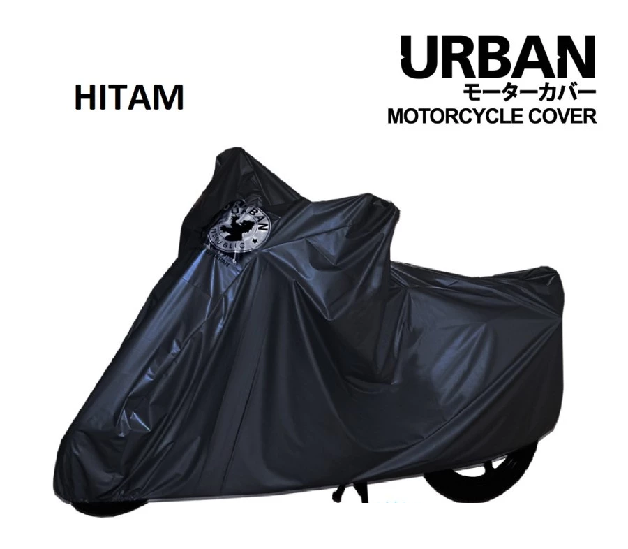 QVTRfdYyZGrMl4fY6u8bMCZF5zWKLJbmEzVk54Iw Tutup Motor Cover Jumbo Waterproof Tahan Air Anti Cakaran Kucing - Hitam - Image 1