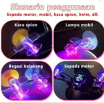 Lampu Ornamen Tenaga Angin Bentuk Pesawat Hiasan Unik dan Kreatif - Bening - Image 8