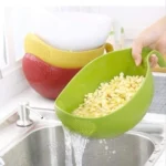 Wadah Baskom Cuci Beras Keranjang Sayur Buah Gagang Serbaguna - Image 6