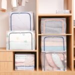 Kotak Penyimpanan Lipat Serbaguna Mainan dan Pakaian Double Zipper - Green 24L - Image 3