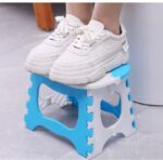 Kursi Mini Lipat Plastik Bangku Dewasa Anak Lucu Praktis Serbaguna - Biru - Image 9