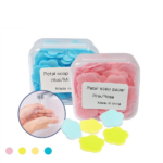 Sabun Kertas Travel Mini Motif Bunga Praktis untuk Cuci Tangan - Biru - Image 2