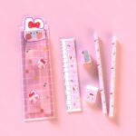 Alat Tulis Set Mini Stationary Set Pensil 5 in 1 Motif Karakter - W-18-8 - Image 8