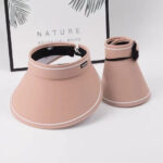 Topi Visor Fashion Lipat Besar Untuk Melindungi Dari Matahari - Peach
