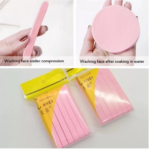 Spons Facial Stick Kentang Seaweed Wool Pembersih Kulit Wajah Praktis - Biru - Image 8